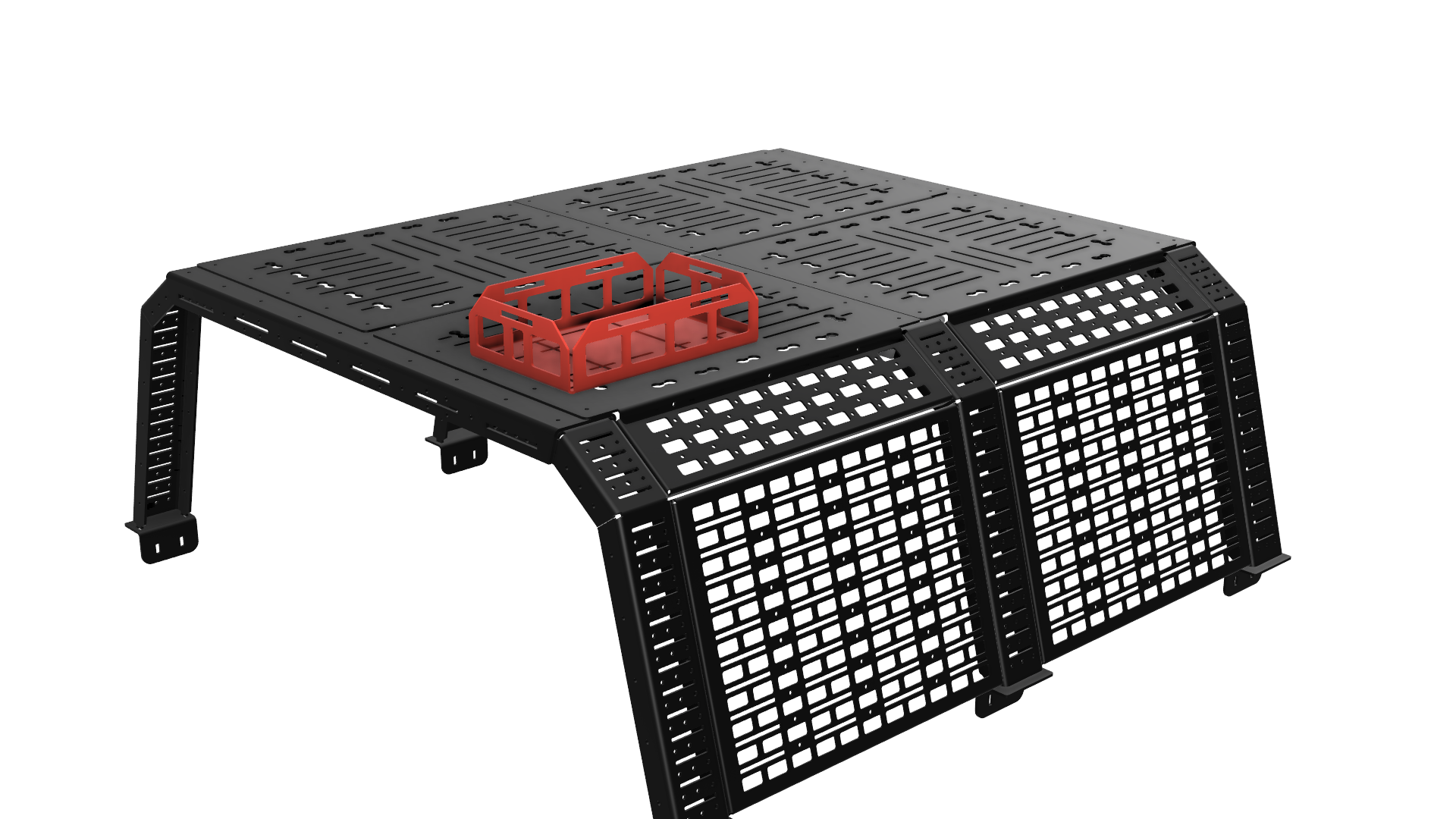 Dachkanisterhalter für Backrack, Dachträger, Camping und Offroad, Bavarian Adventure parts